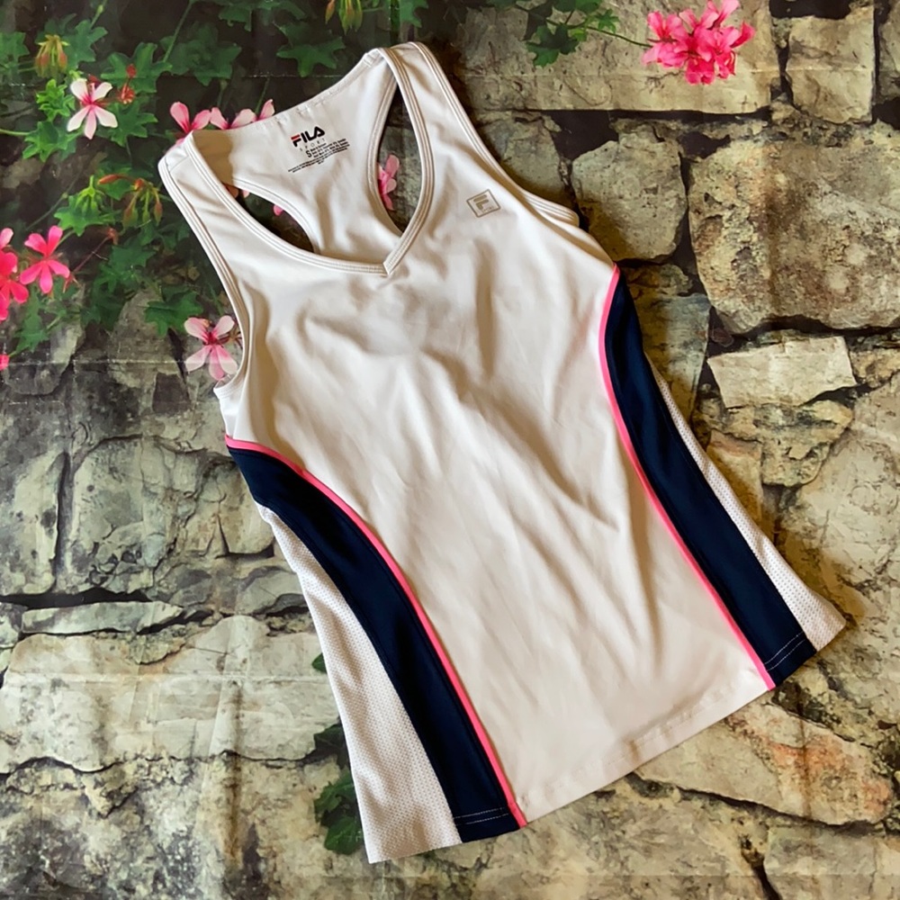 FILA Workout Top w/ Built in Sports Bra